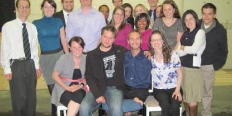 Nick Vujicic meets CCBR staff and interns.